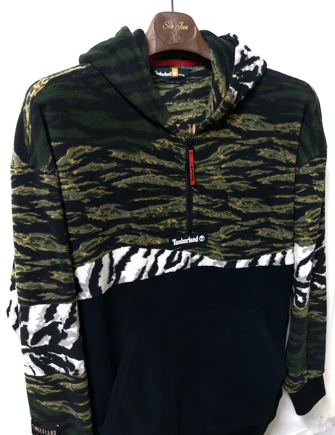 팀버랜드 플리스 후드 반집업 105~110 상품이미지7