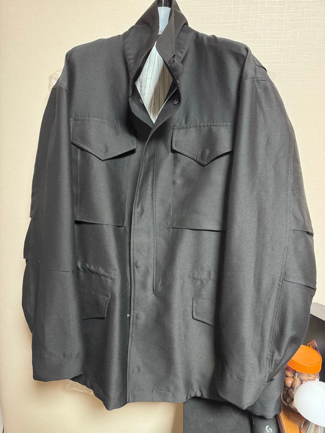 강정석 실크 M65 필드 자켓 블랙 상품이미지1