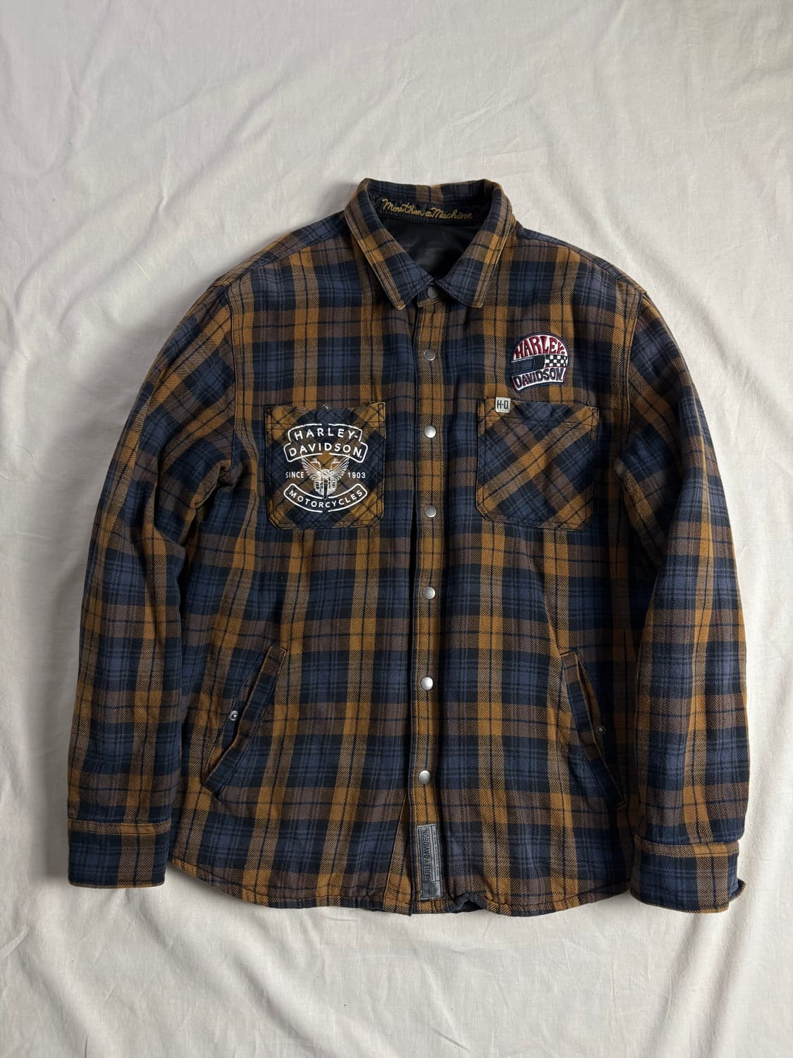 Harley Davidson 할리데이비슨 리버시블 퀼티드 체크 자켓 XL 상품이미지1