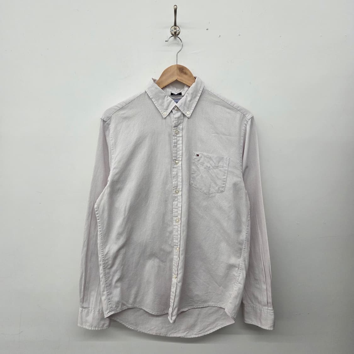 타미힐피거 체크 긴팔 셔츠 남m 상품이미지1
