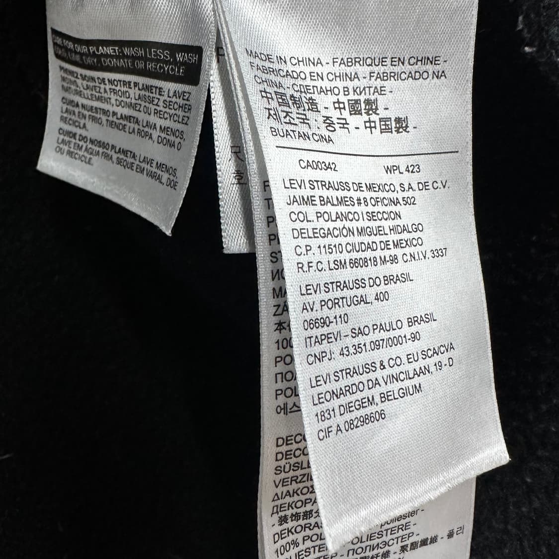 100 리바이스 남자 양털 뽀글이 점퍼 상품이미지5