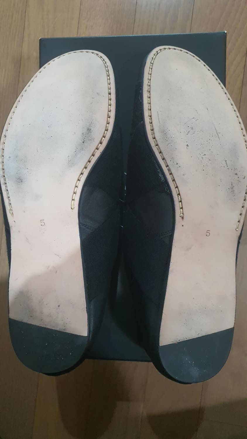 (5)17ss 요지야마모토 뿌르옴므 레더 슬립온 상품이미지9