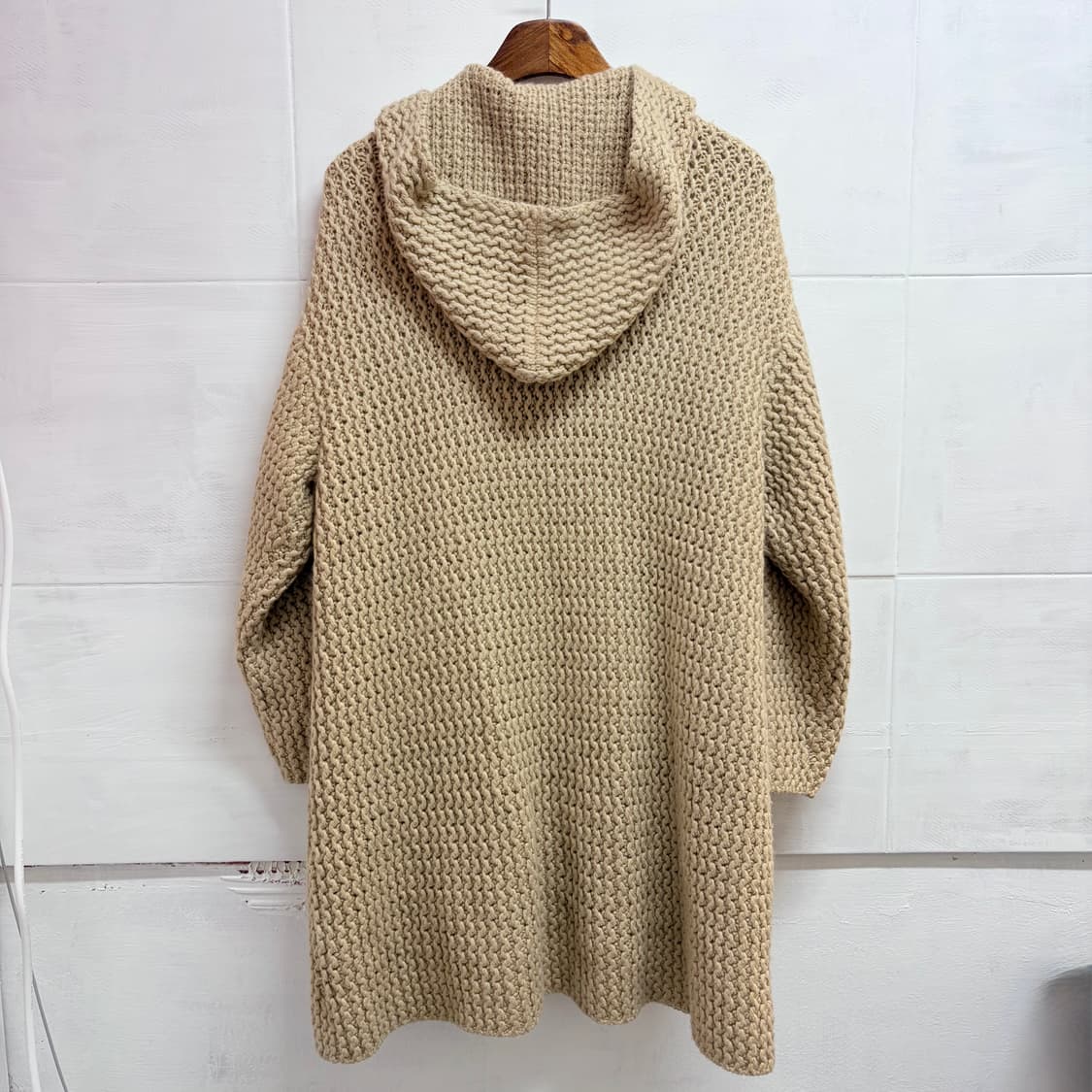 떡볶이 울 니트 모리걸 오버핏 후드 가디건  상품이미지3