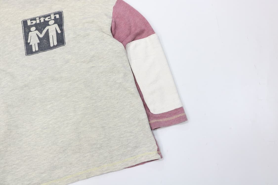 비치 스케이트보드 90s 빈티지 캥거루 포켓 핑크 배색 맨투맨 상품이미지9