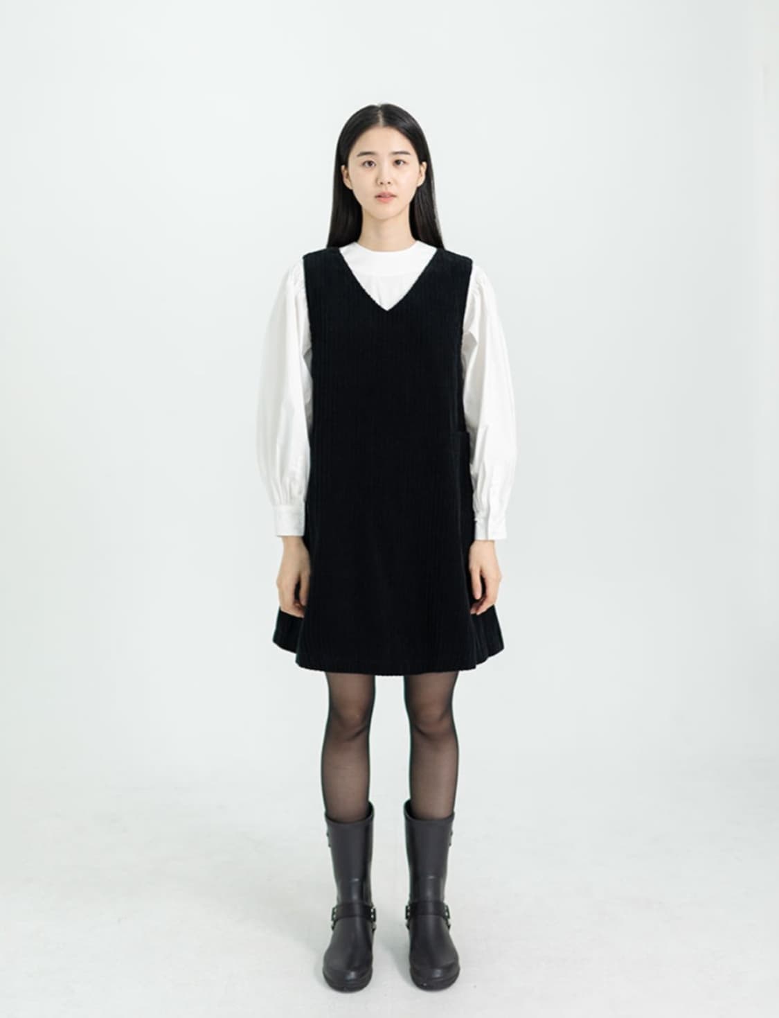 새상품) 유노이아 코듀로이 베스트 (허리끈 포함) 상품이미지2