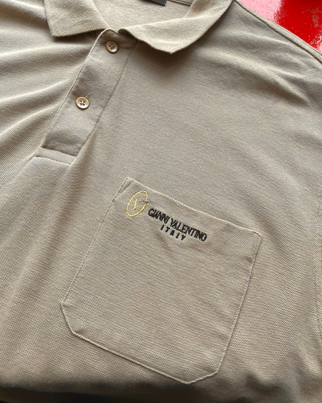 1980-90s GIANNI VALENTINO Old PK-Shirt 상품이미지6