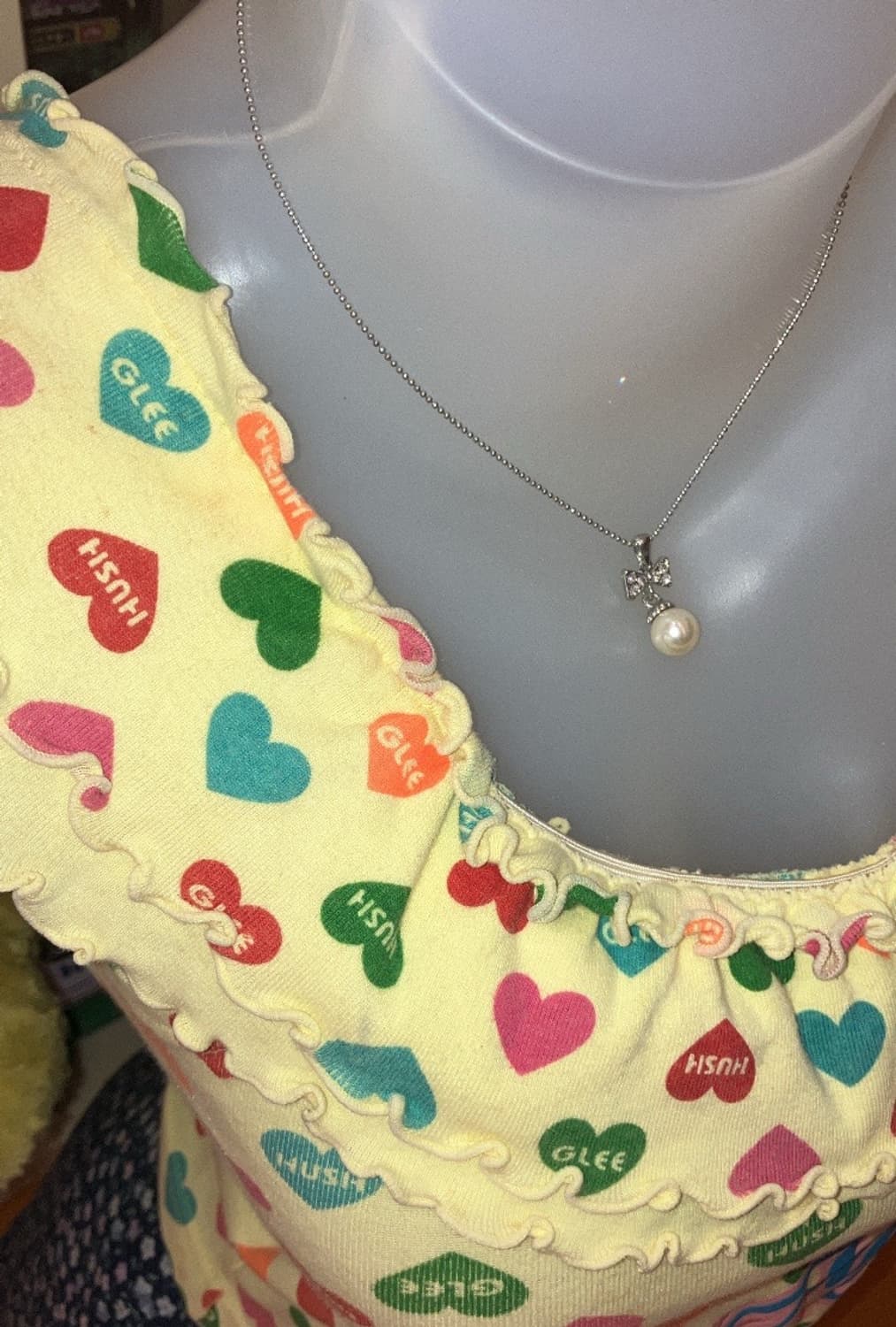 jpn 리본 진주 목걸이 상품이미지4