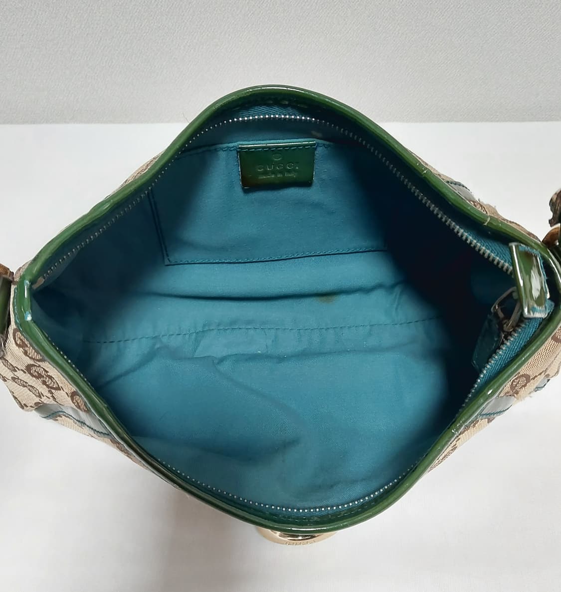 구찌 자가드 D링 숄더백 그린 (정품) 상품이미지9