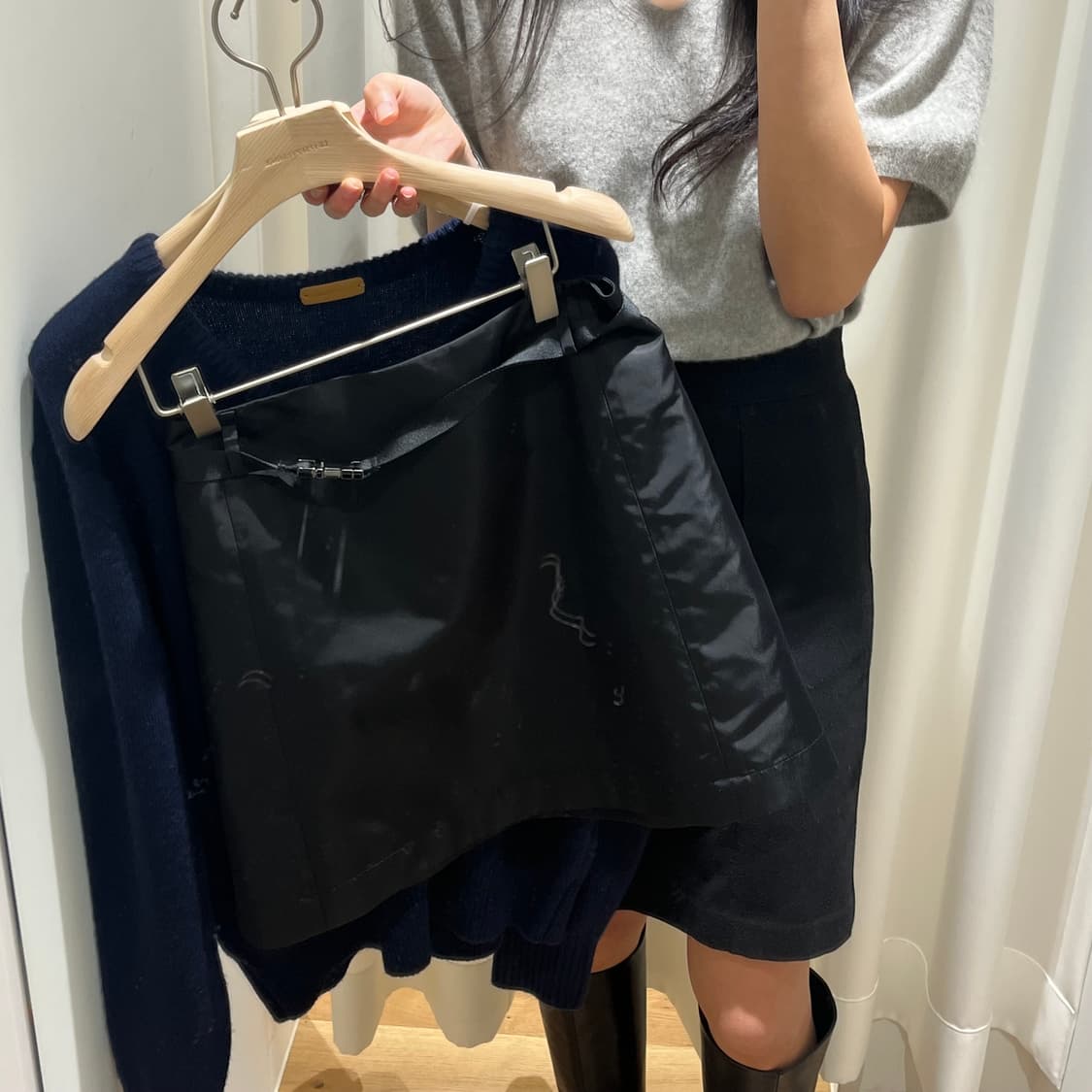 Le17septembre clip closure 벨트 미니스커트 상품이미지4