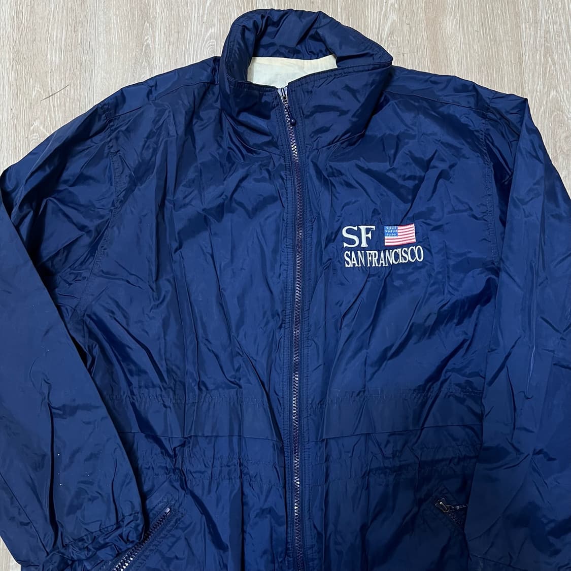 커렌트씬 샌프란시스코 올드스쿨 바람막이 자켓 M/95  상품이미지2