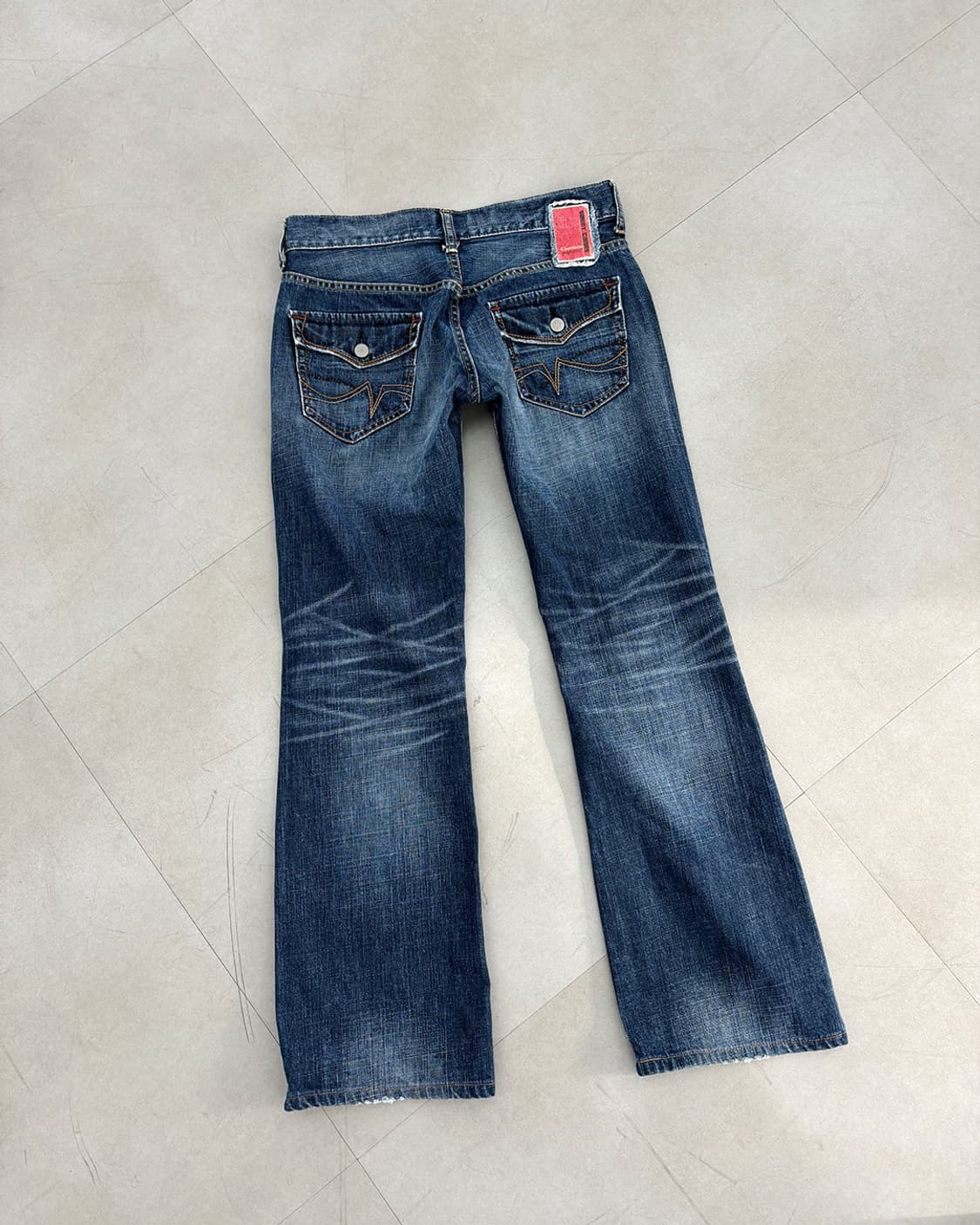 Sweet Camel 빈티지 워싱 세미 부츠컷 팬츠 상품이미지5