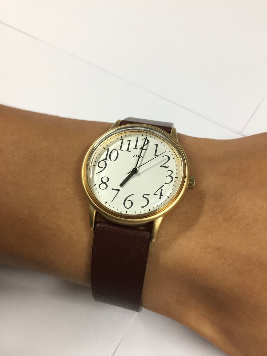새상품 90s seiko alba arabic quatz gold 상품이미지3