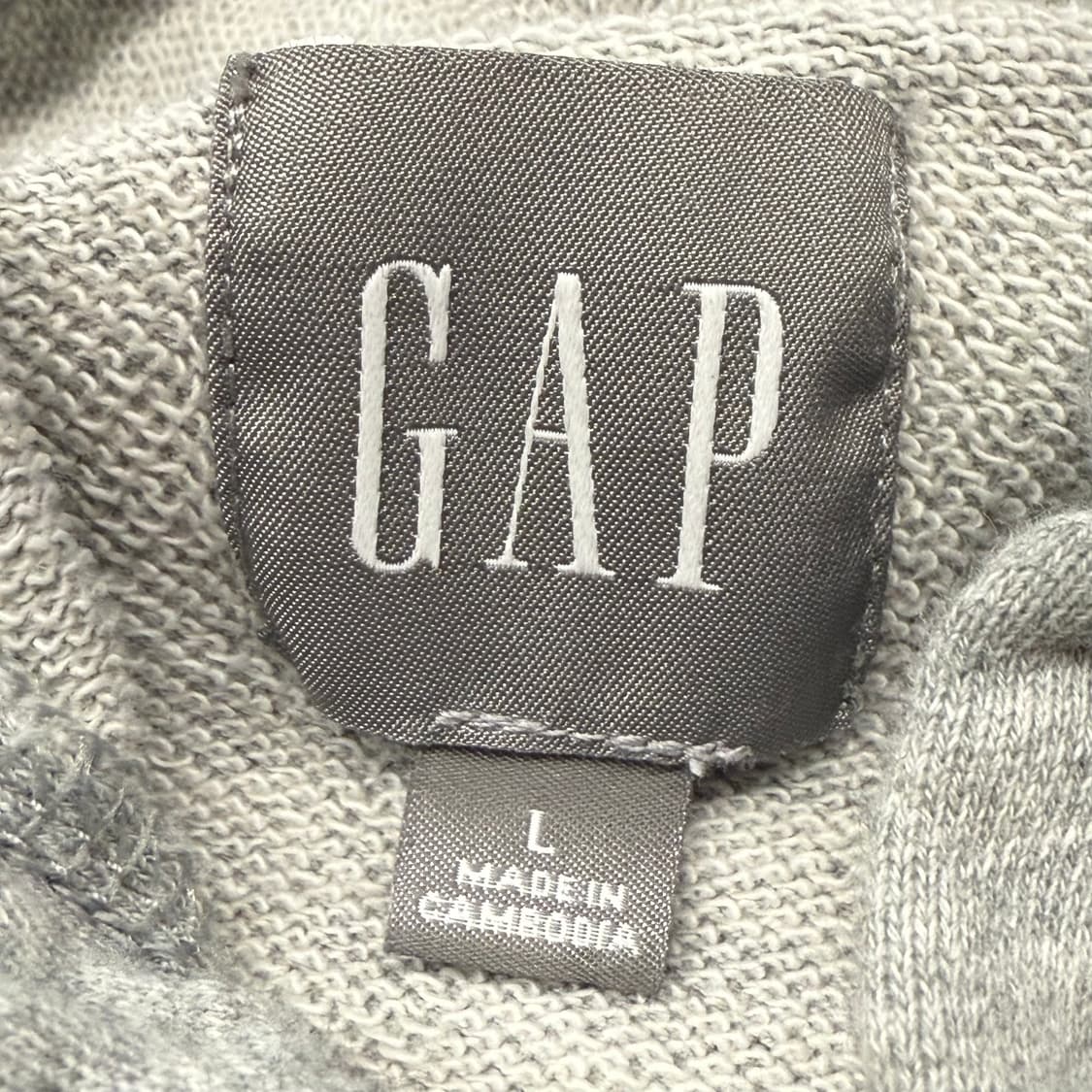 갭 그레이 로고 후드집업 상품이미지5