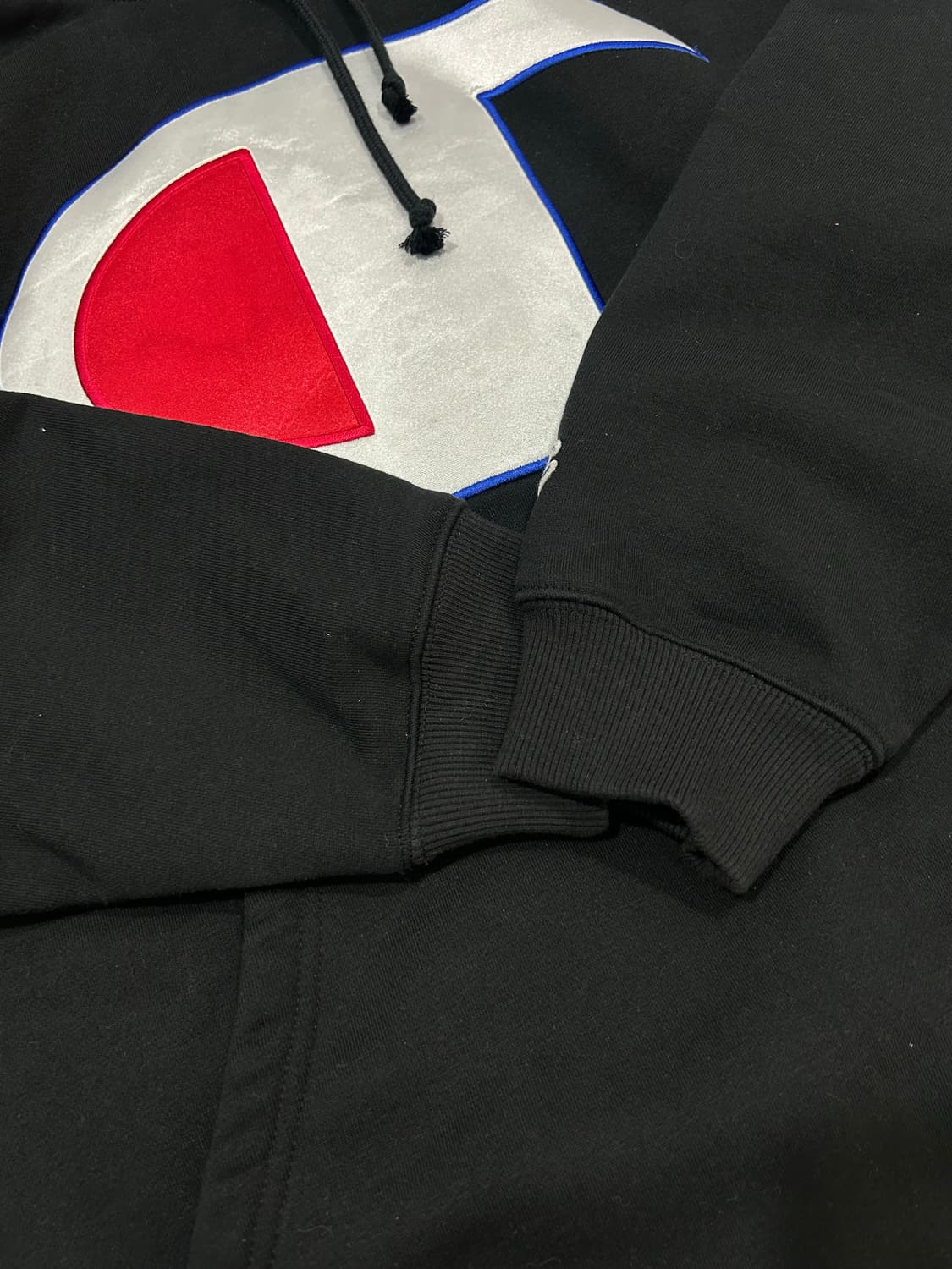 챔피온x슈프림 사틴로고 후드 17ss 상품이미지2