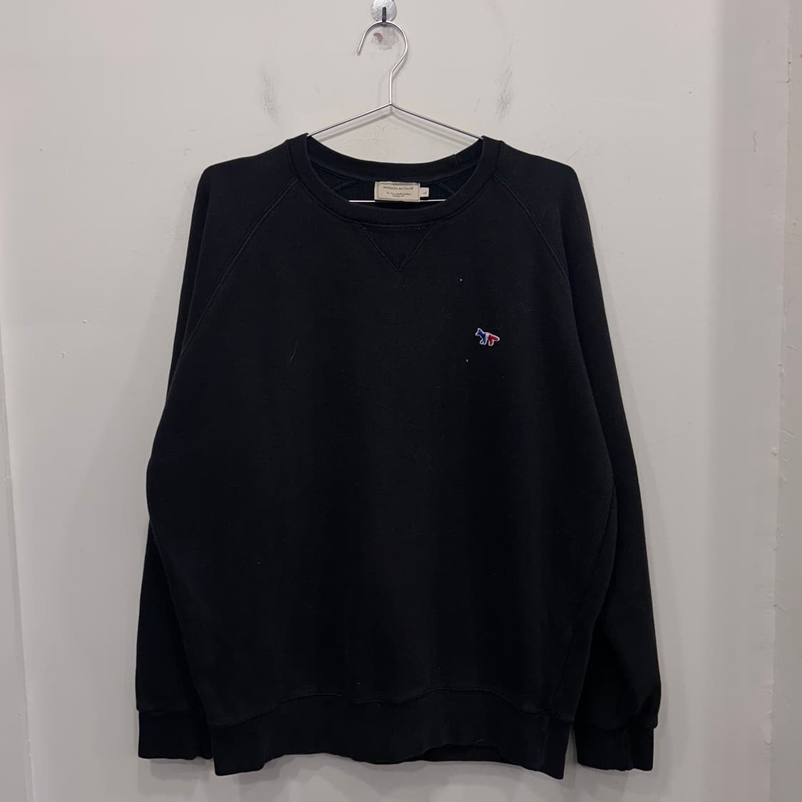 메종키츠네 트리컬러폭스 래글런 헤비코튼 맨투맨 상품이미지2