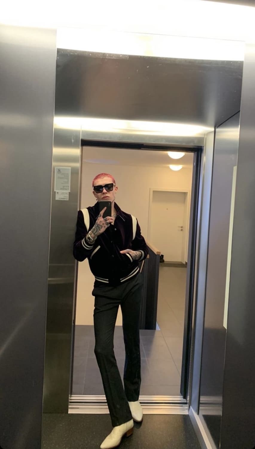 60s 빈티지 바시티 자켓 테디 자켓 에디슬리먼 생로랑 상품이미지10