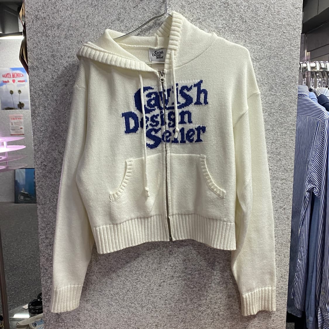 Cavish Design Seller 투웨이 후드 니트집업 B3957 상품이미지2