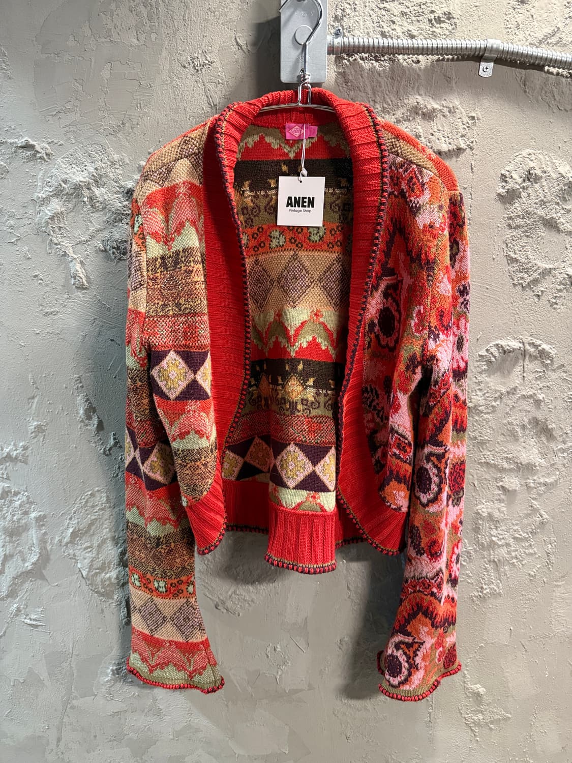 오일릴리 에스닉 자카드 울 니트 가디건 13 상품이미지1