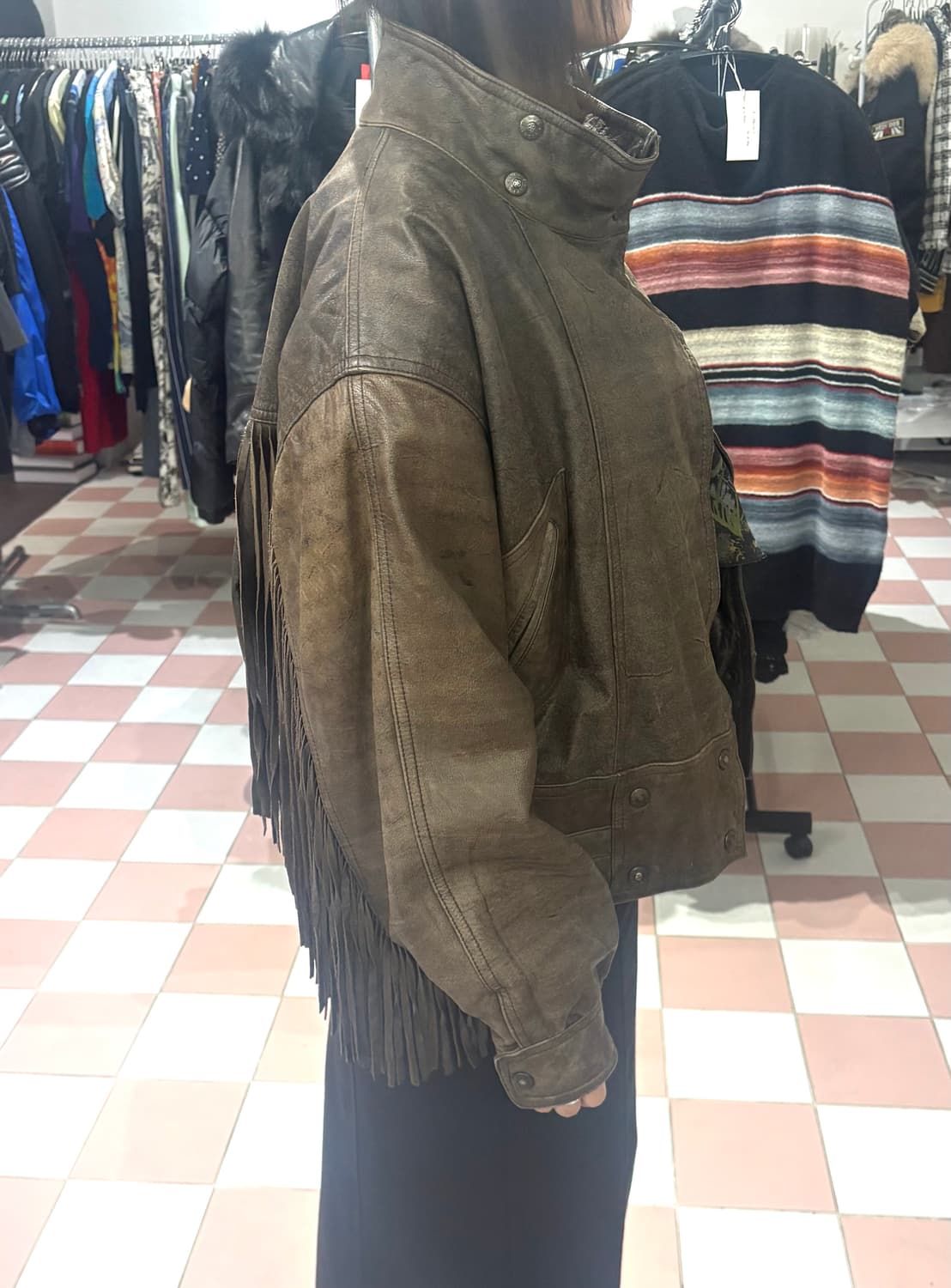 80-90’s vintage 웨스턴 레더 자켓 (남녀공용) 상품이미지4