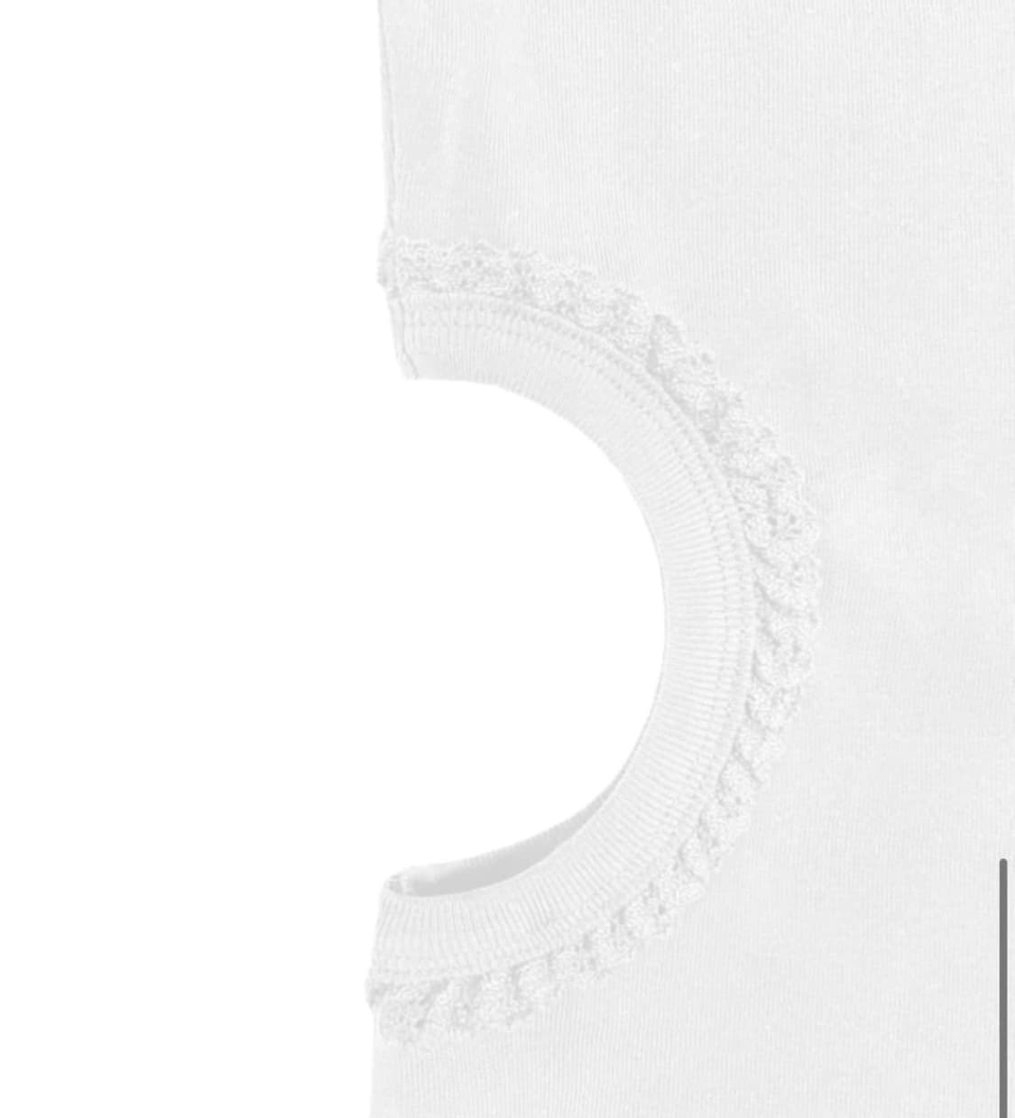 체메씨 hole lace longsleeve 홀레이스 롱슬리브 화이트 상품이미지2