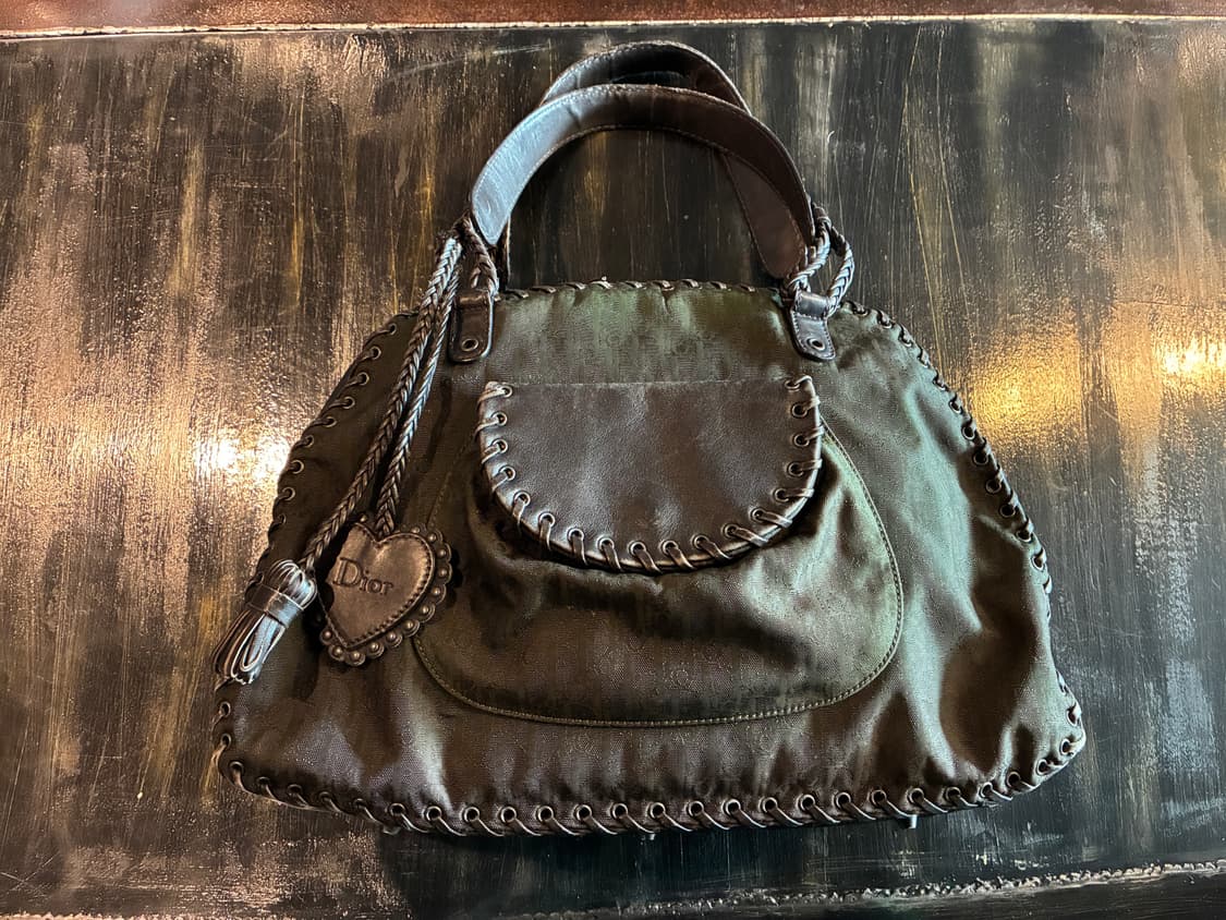 크리스찬 디올 오블리크 에스닉 레더 브레이드 숄더백 상품이미지1