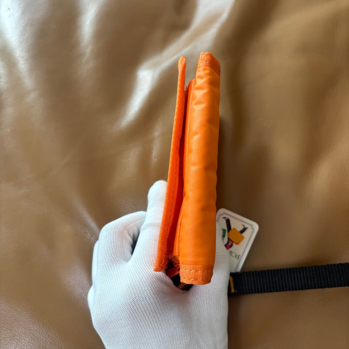 PORTER 포터 캡슐 월렛 지갑 오렌지 (스트랩 포함) 상품이미지7