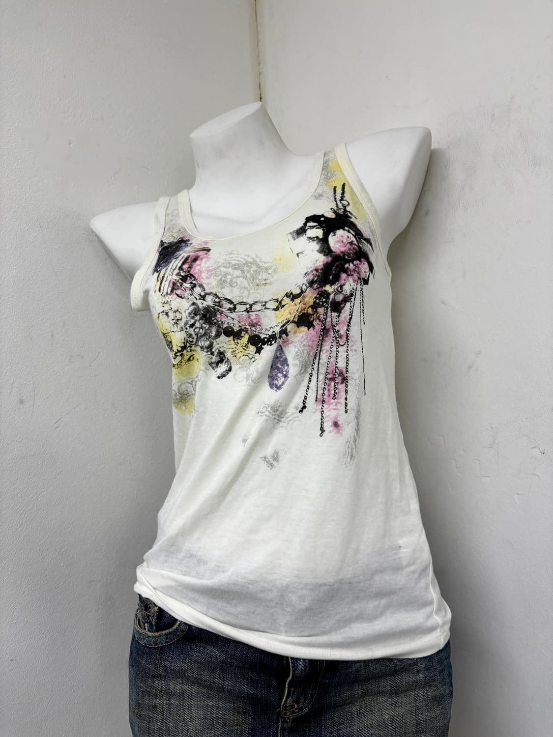“Vintage” Y2K Kitsch Chain Print Sleevel 상품이미지7