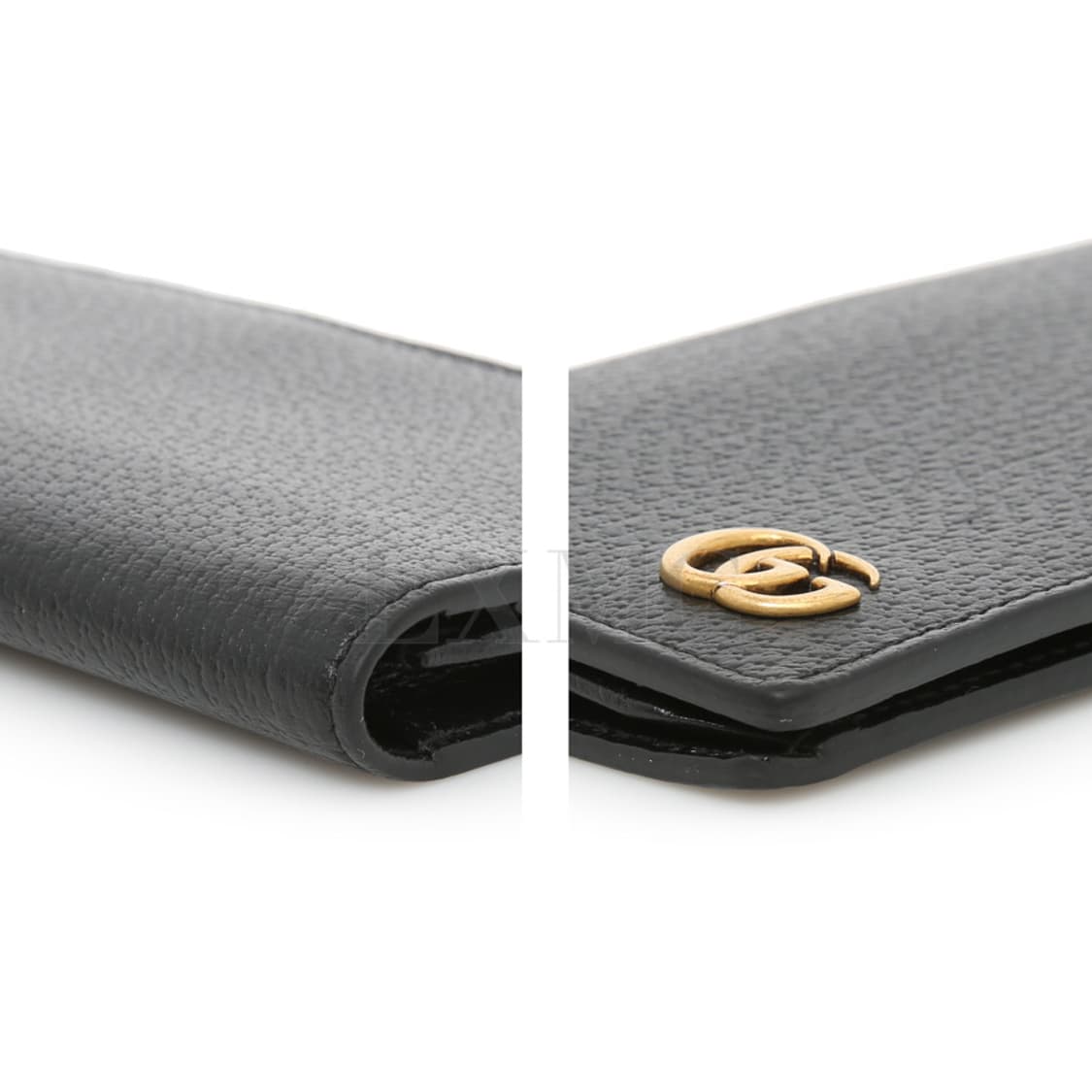 구찌 마몽 GG 골드 로고 블랙 마몬트 장지갑 436023 상품이미지8