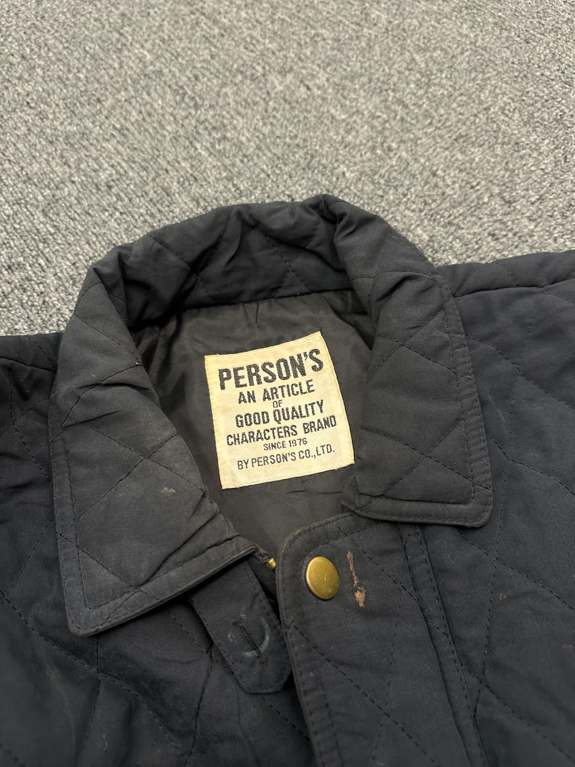 PERSON'S 퍼슨스 퀄팅 바버 자켓 네이비 상품이미지6