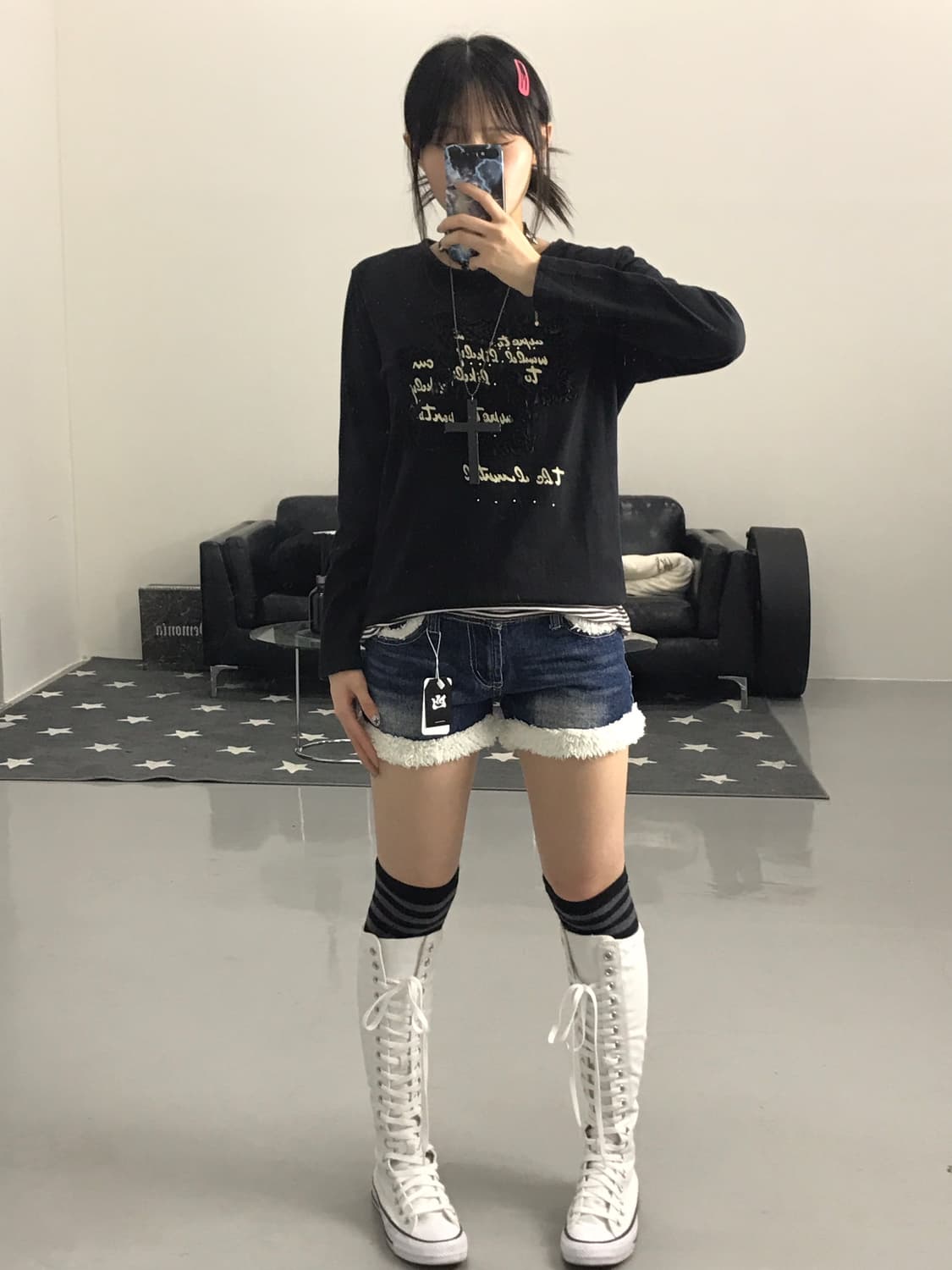 Jpn Kitsch Graphic Long Sleeve T-Shirts 상품이미지2