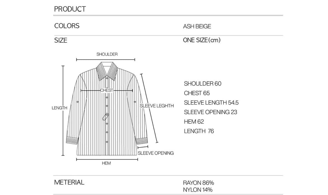프롬웨얼 오버사이즈 셔츠 새상품 fromwhere 상품이미지5