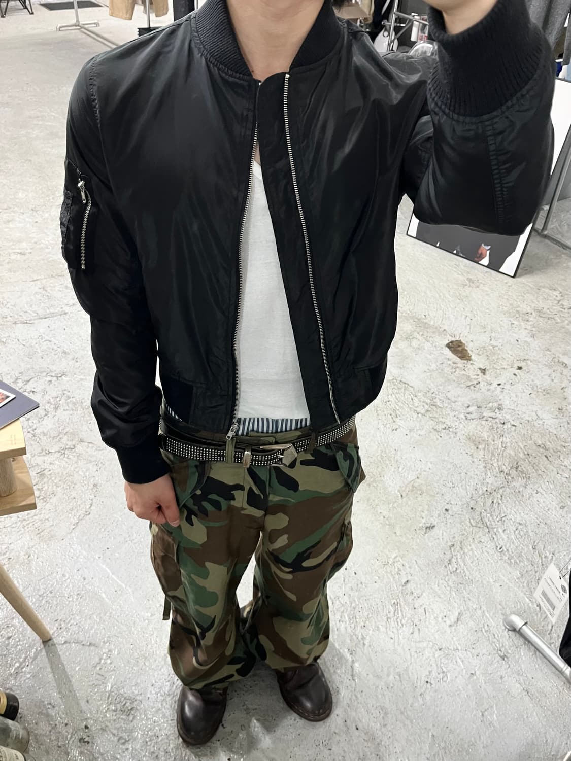 Browny nylon ma-1 jacket 상품이미지3