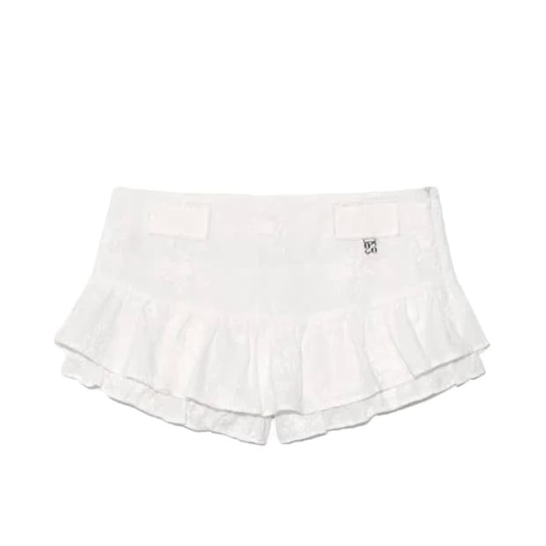 [S] 글로니 로데오 마이크로 미니 스커트 화이트 상품이미지1