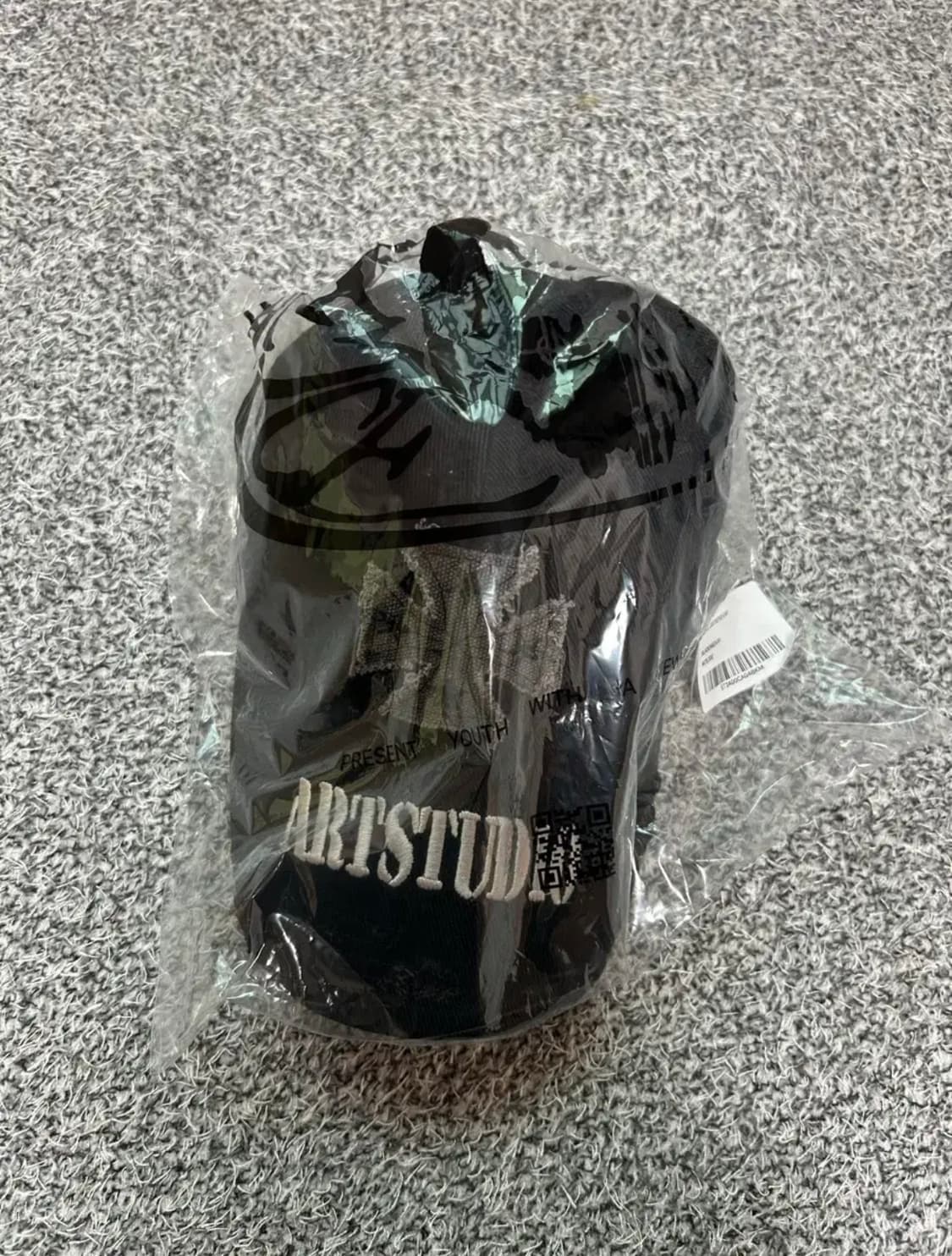 [새상품] ETCE CROSS DESTROYED CAP (BLACK) 상품이미지4