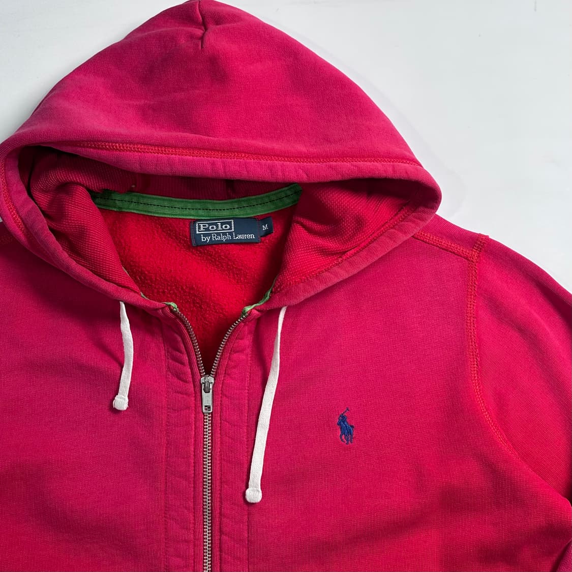 폴로 랄프로렌 레드 페이디드 후드집업 상품이미지4
