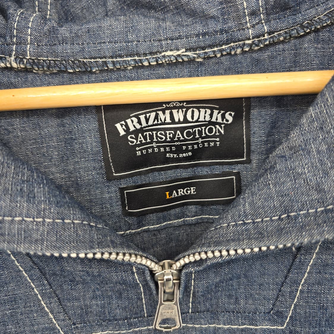 프리즘웍스 데님 후드 아노락 자켓 상품이미지10