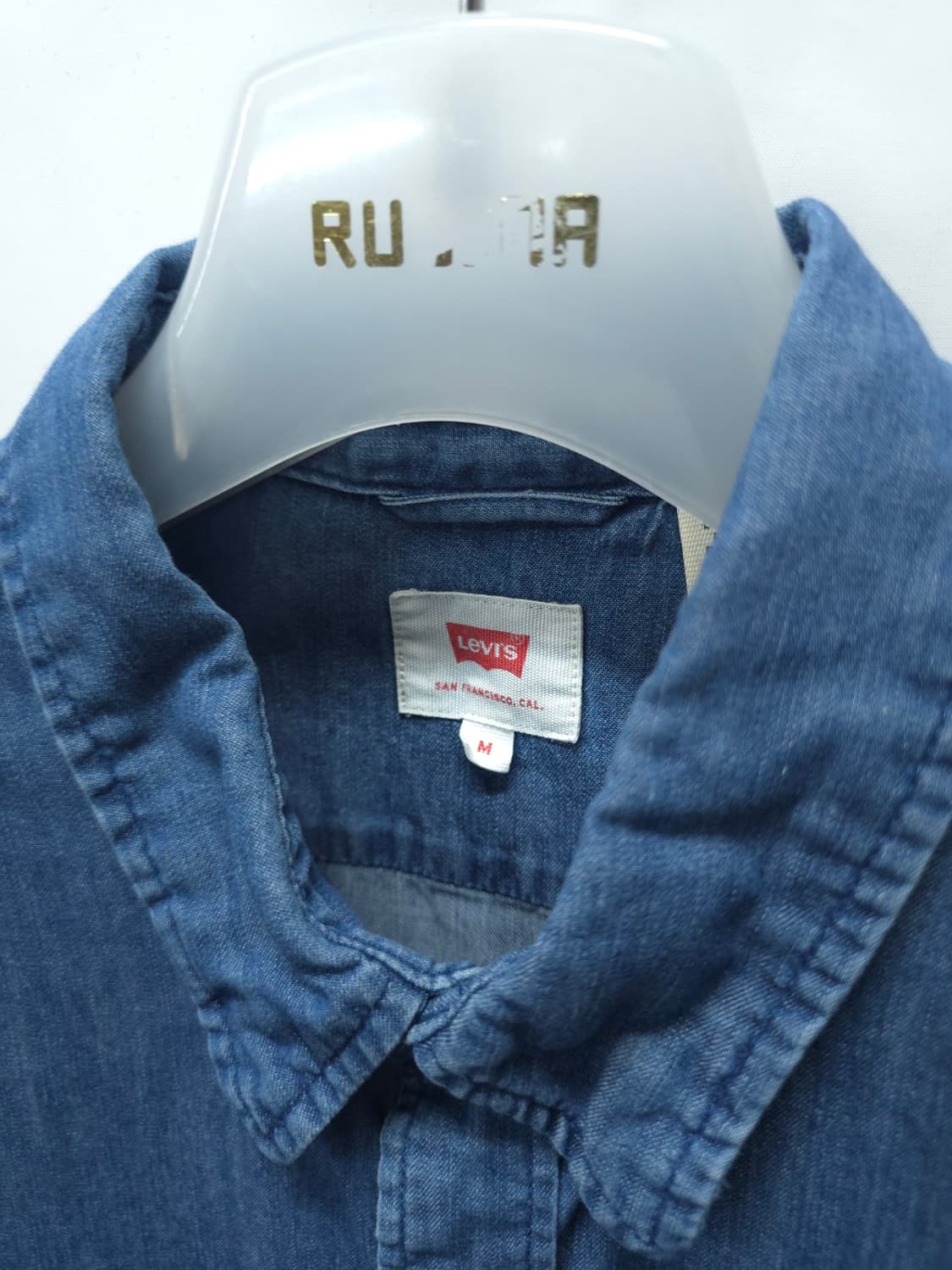 리바이스Levi's 화이트탭 데님셔츠 (남성M) 상품이미지4