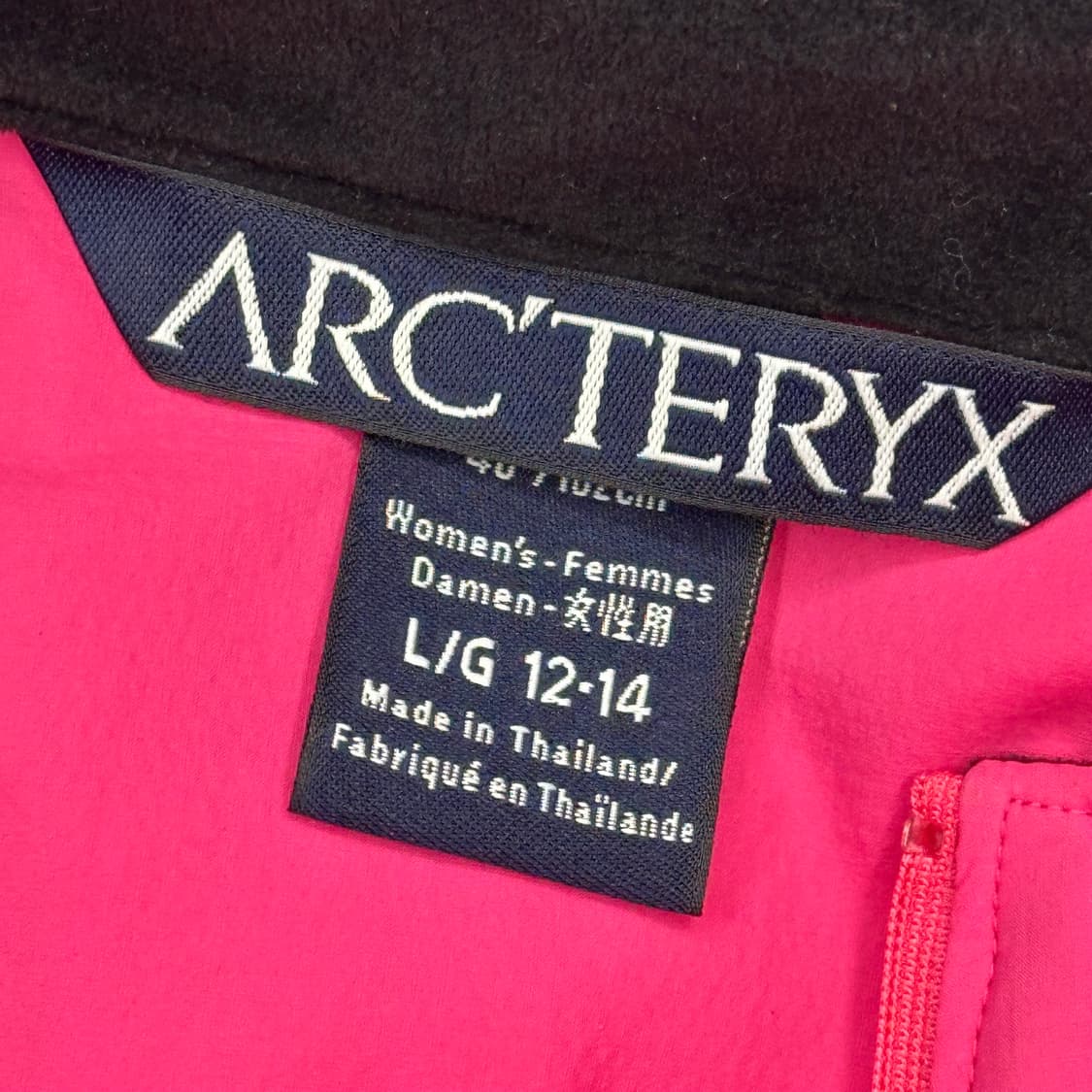 L 아크테릭스 우먼즈 핑크 스쿼미시 바람막이 상품이미지4