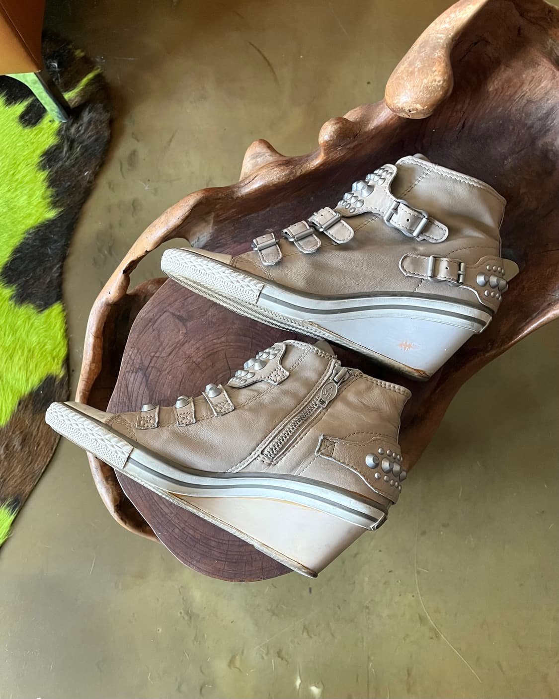 ASH Metallic Studs Leather High-top 상품이미지4