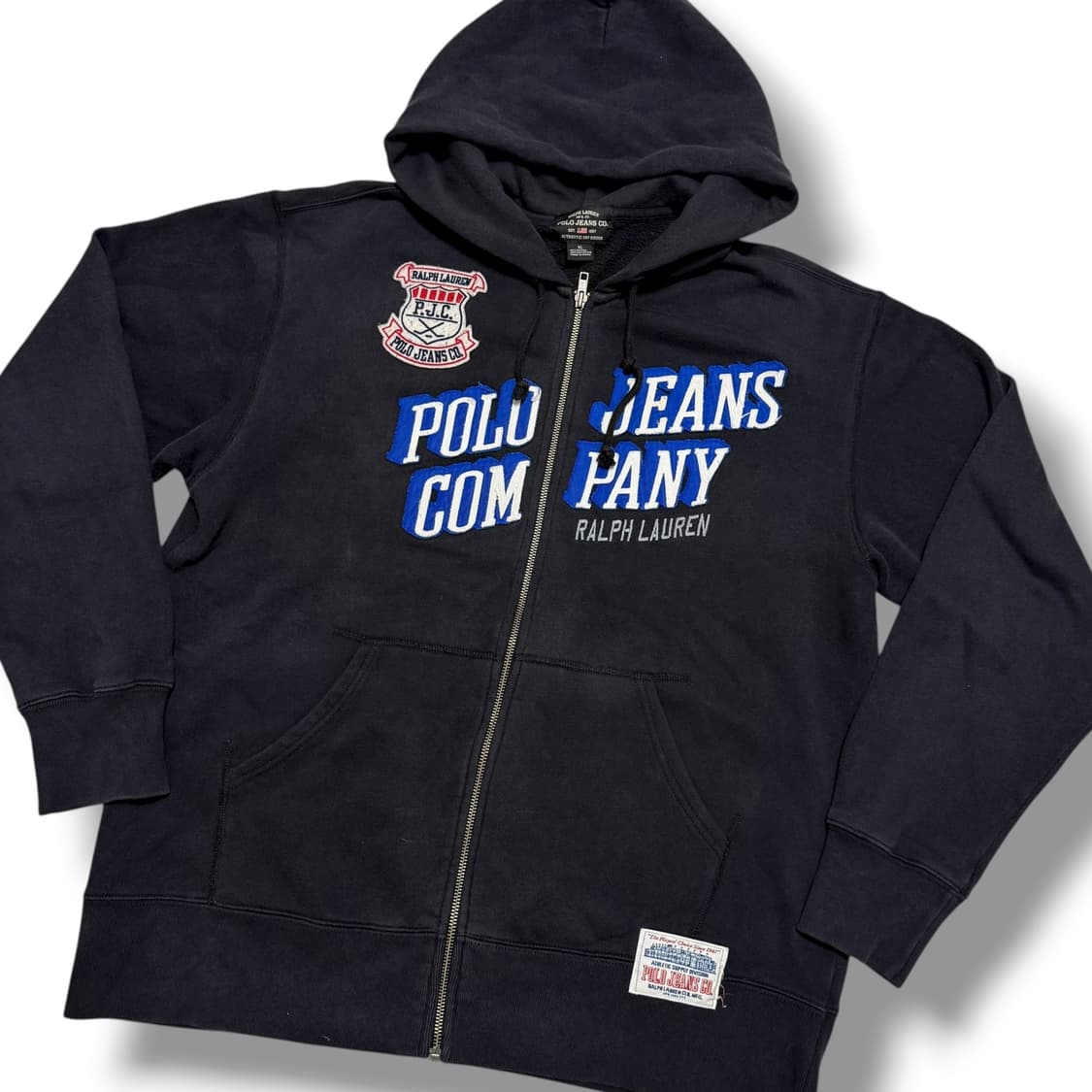 00‘s 폴로 랄프로렌 진스 레터링 기모 후드집업 상품이미지3
