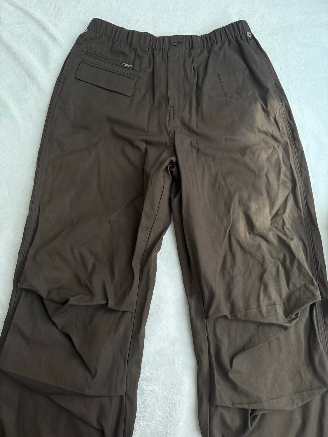 파르티멘토 레이어드 파라슈트 팬트 브라운s 상품이미지2