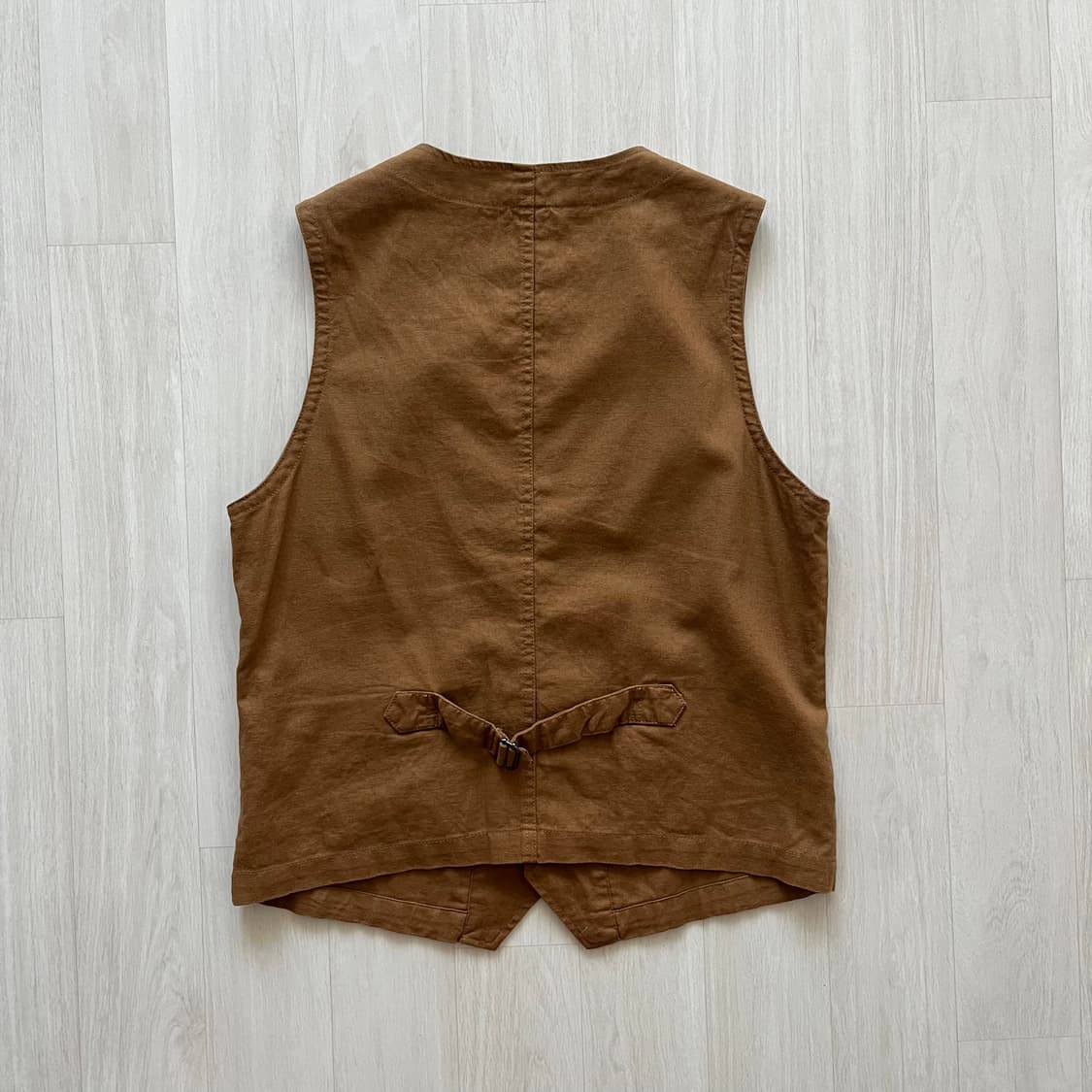 JPN . 재팬 빈티지 린넨 베스트 상품이미지2