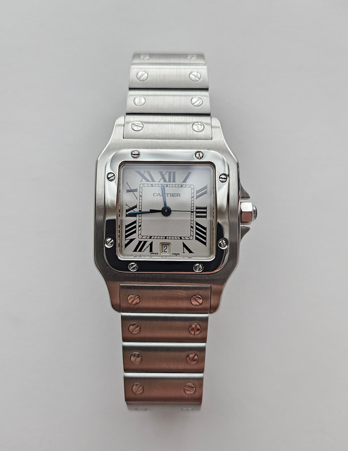 까르띠에 산토스 갈베 라지 스틸 쿼츠 상품이미지1