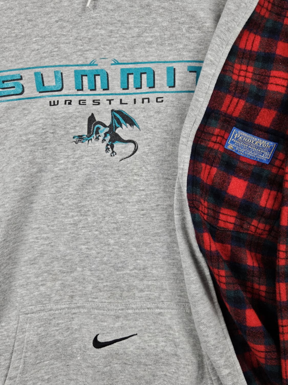 레이어컷 믹스드 나이키X펜들턴 커스텀 후디 (상세설명참조) / 10223 상품이미지6