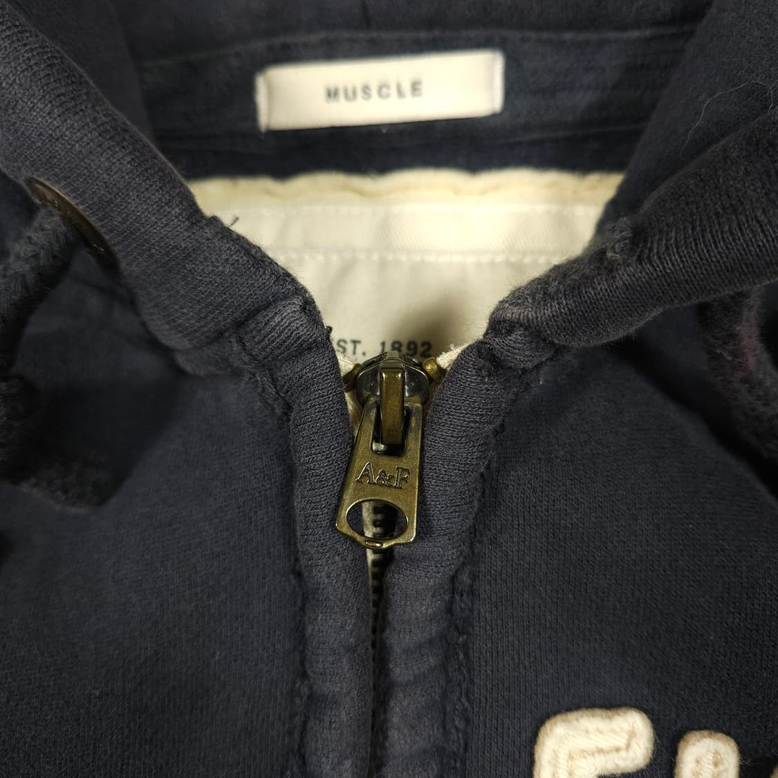 아베크롬비 후드집업 네이비 상품이미지3