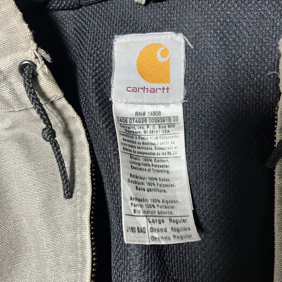 Carhartt 칼하트 액티브 자켓 세이지 그린 L사이즈 J180SAG 상품이미지6