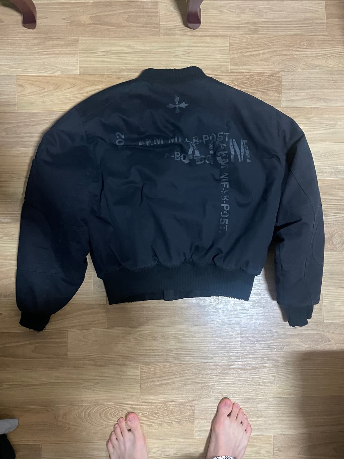 아캄 Distressed Cotton MA-1 Jacket 상품이미지4