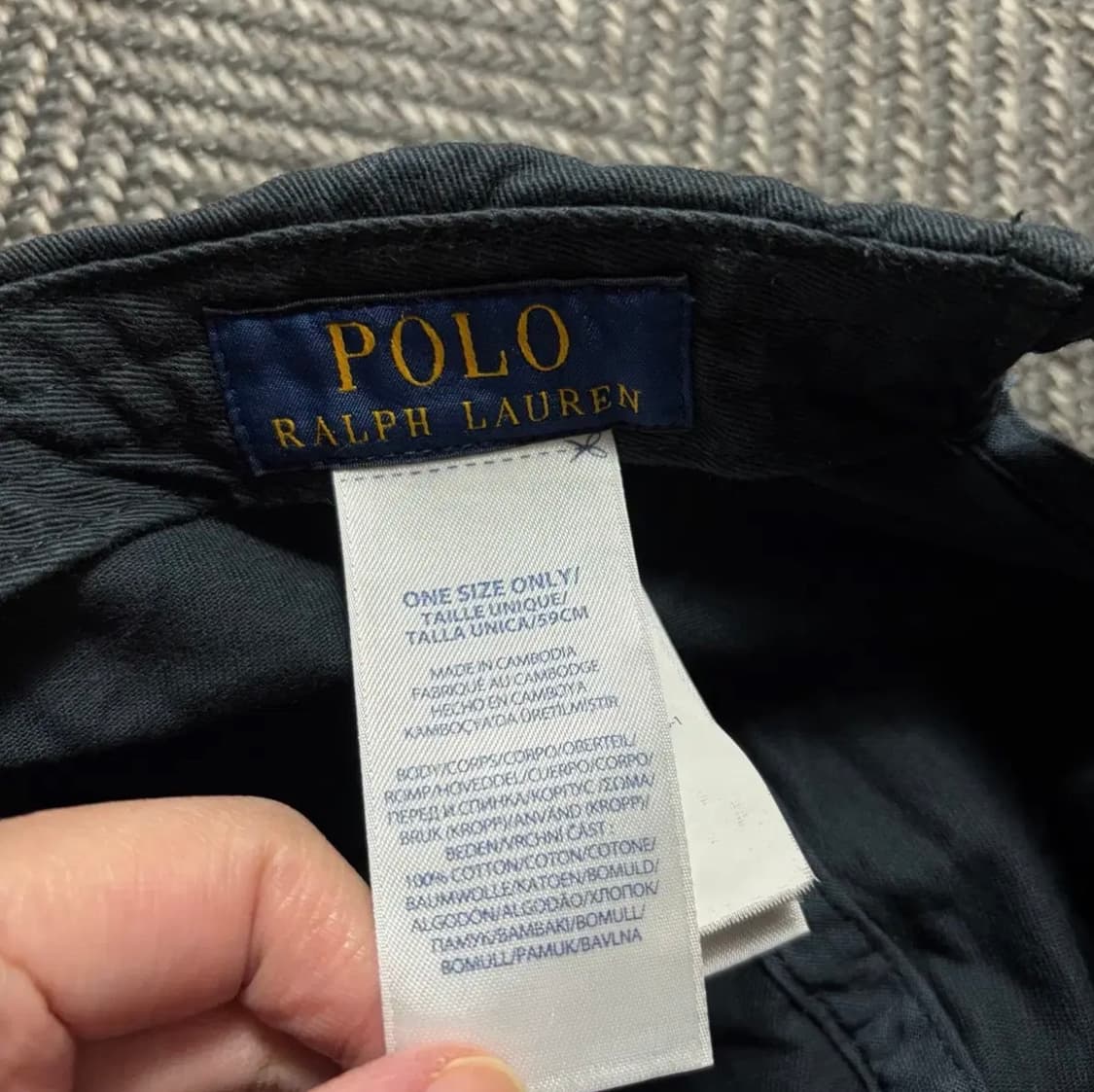 폴로 랄프로렌 블랙 볼캡(OS) 상품이미지4