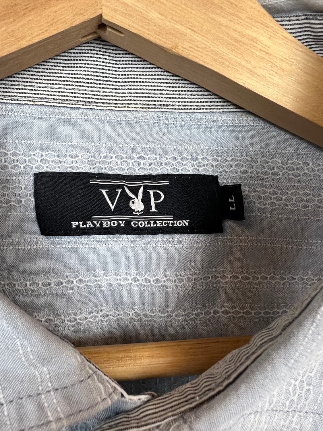 플레이보이 스트라이프 패턴 7부 셔츠 LL 상품이미지3