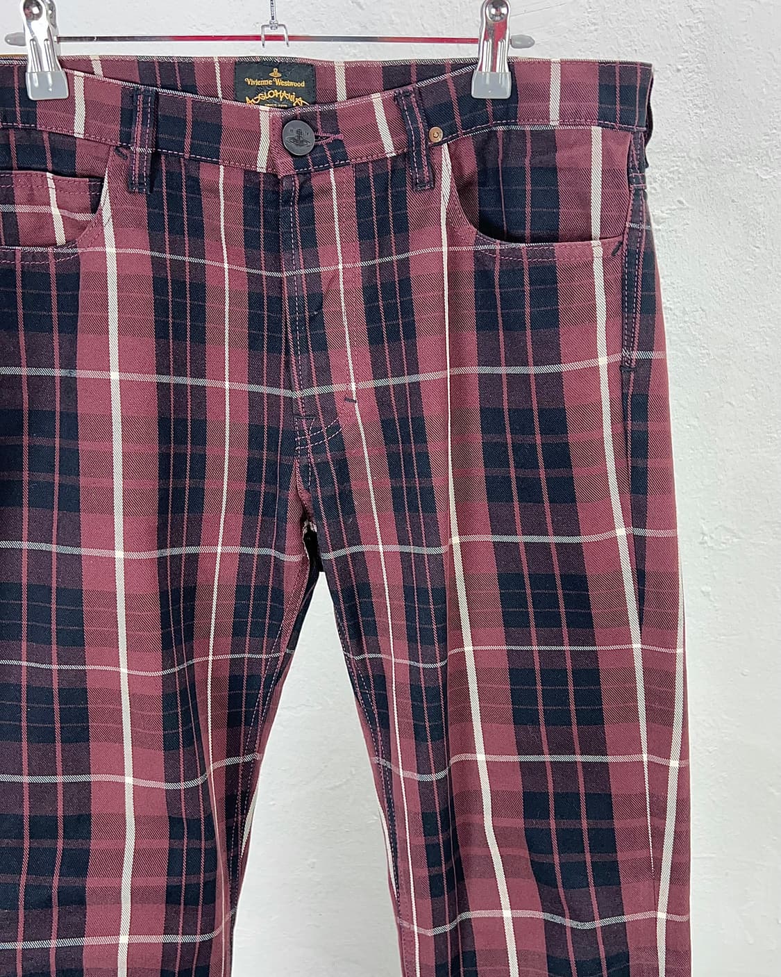 비비안 웨스트우드 앵글로마니아 마드라스 체크 팬츠 상품이미지3